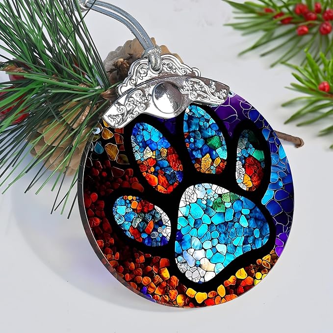 Stained Glass Christmas Ornaments, Jocidea Pet Ornaments - Image 6