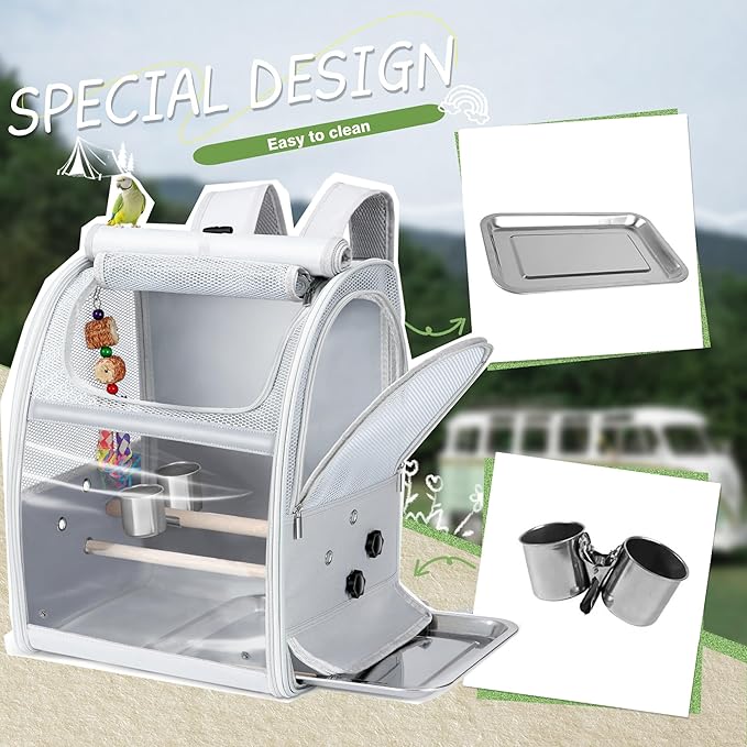 Sanmoncare Bird Carrier Backpack - Image 2