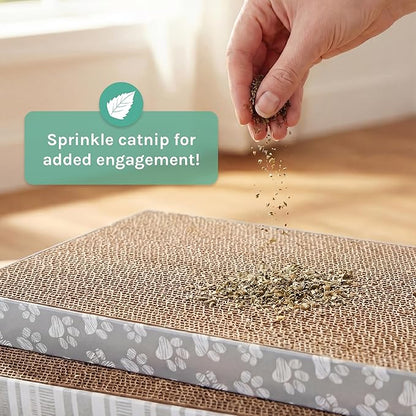 Kitty City Cat Scratcher– 3-Pack Durable Corrugated Cardboard Scratch Pads - Image 4
