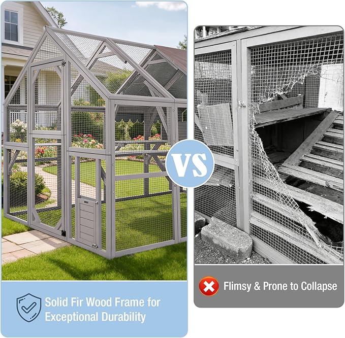 Large Catio Outdoor Cat Enclosure, 110.2’’ Cat House - Image 6