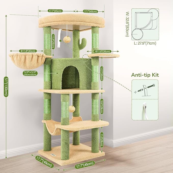Globlazer Cactus Corner Cat Tree Tower - Image 7