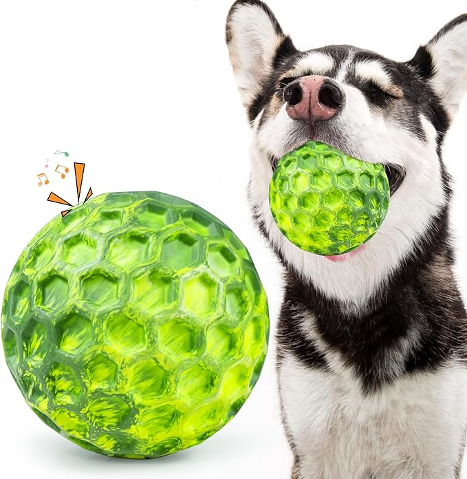 Tough Dog Chew Toys for Aggressive Chewers, Indestructible Dog Balls for by Unknown