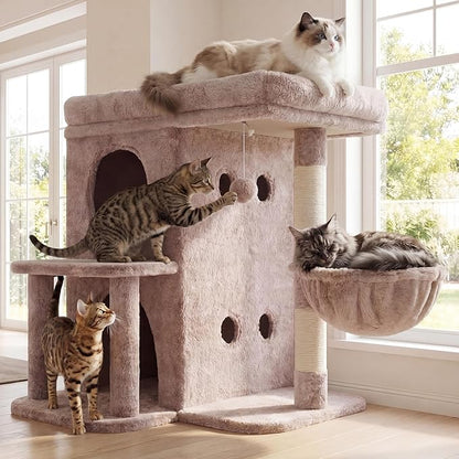 Heybly Cat Tree, 26.3-inch Cat Tower by HEYBLY