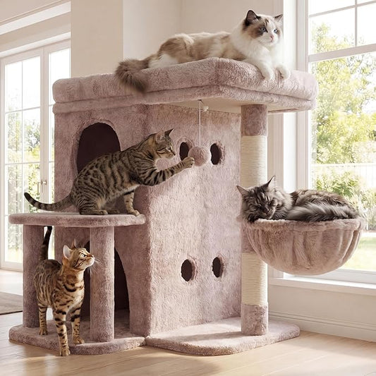 Heybly Cat Tree, 26.3-inch Cat Tower by HEYBLY