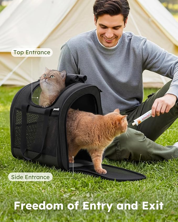 Pecute Cat Backpack with Widened Interior Space, Upgraded Dog Backpack Carrier - Image 6