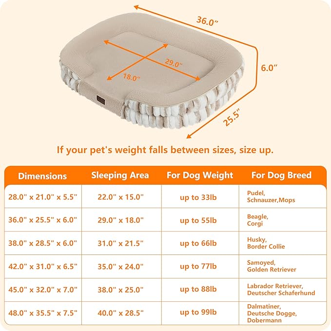 Dwanton Orthopedic Dog Bed for Medium Dogs - Image 4