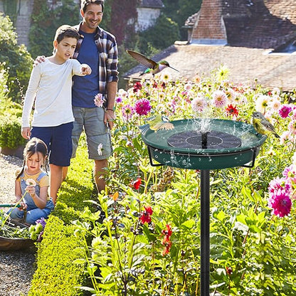 35.5In Freestanding Birdbaths Bowl Outdoor, Standing Garden Bird Bath Bird - Image 3