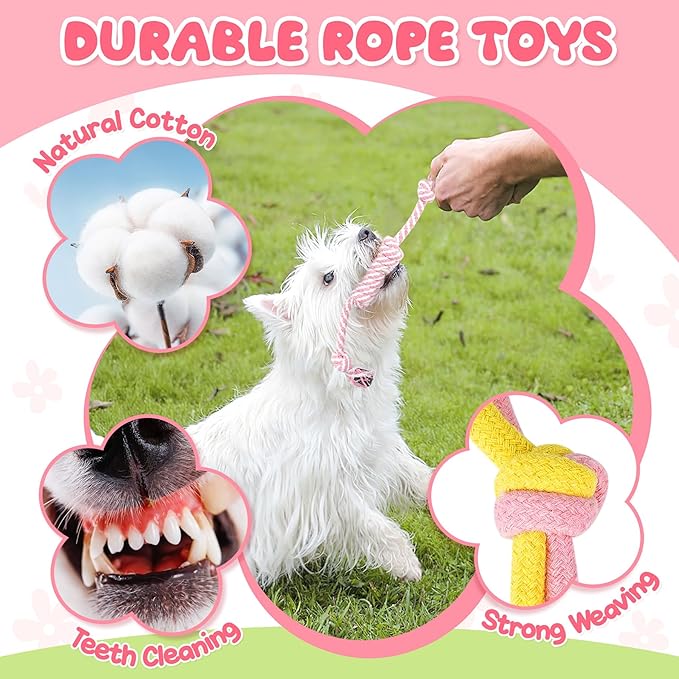 Zeaxuie 23 Pack Pink Puppy Toys - Image 5