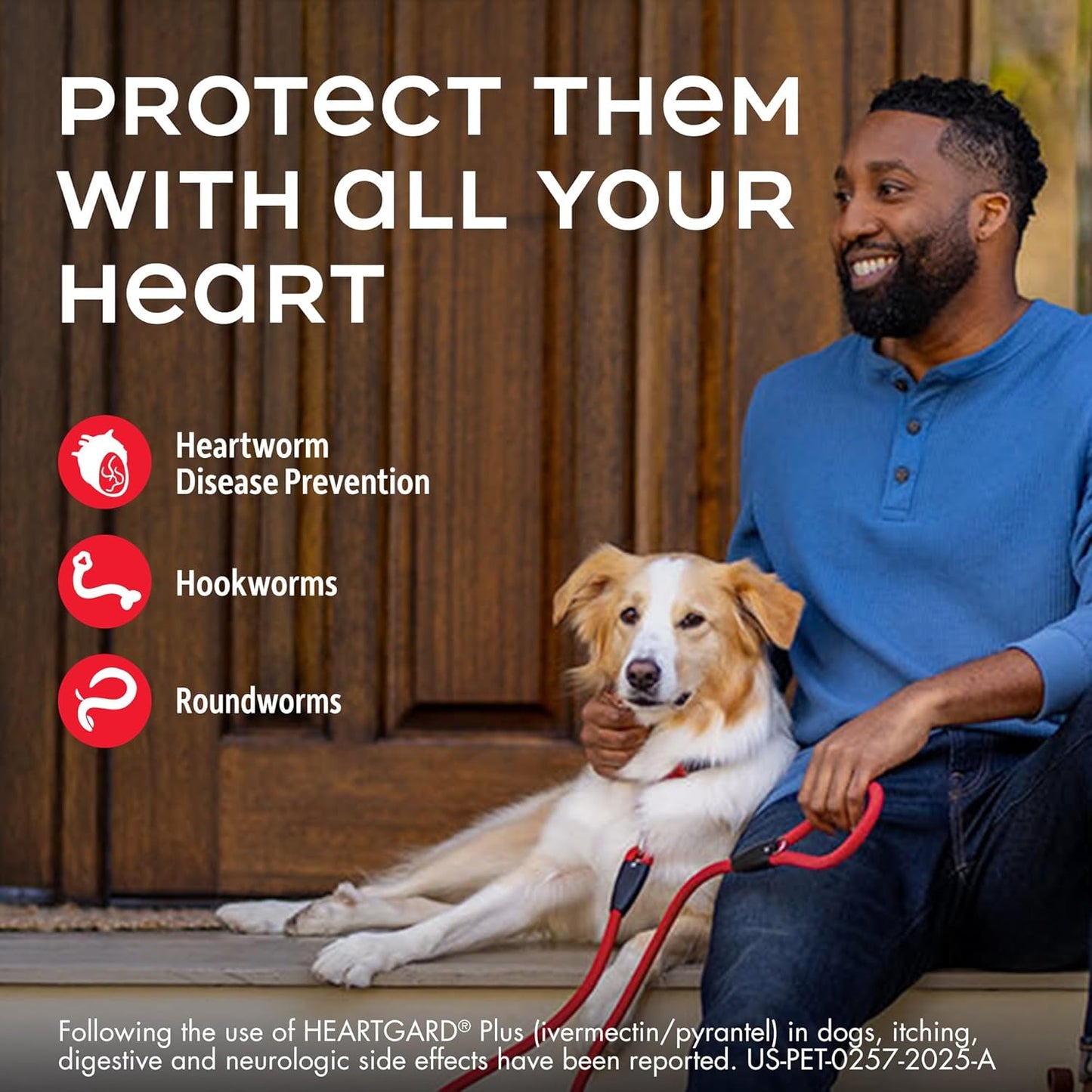 HEARTGARD® Plus (ivermectin/pyrantel) Real-Beef Chewables for Dogs 26-50 lbs (Green Box) 12 Month Supply of Chews (Heartworm Disease Preventive)