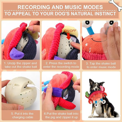 BABORUI Interactive Dog Toys Crab, Jumping Squeaky Dog Toys - Image 6