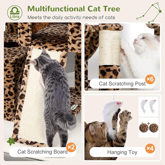 Globlazer Heavy Duty Cat Tree 78 inch Sturdy Cat Tower - Image 5