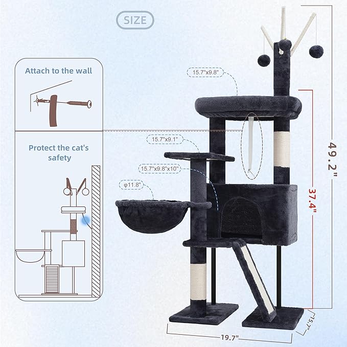 Gitelsnour Cat Tree for Indoor Cats, Cat Tower - Image 7