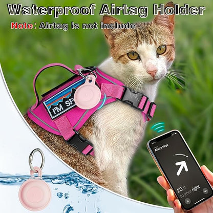 Tactical Cat Harness for Walking, Adjustable Escape Proof Pet Vest for Large Cat - Image 7
