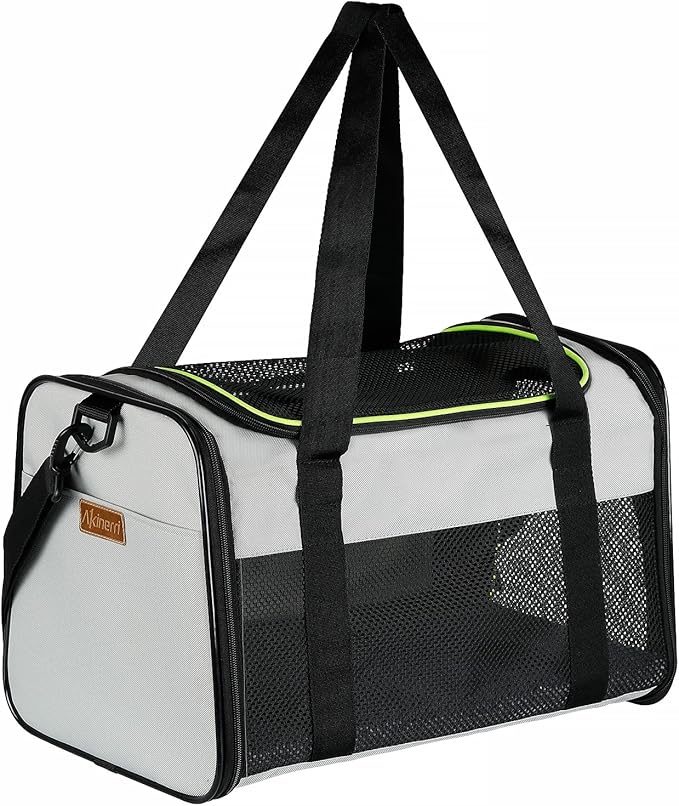 Cat Carrier - Portable Foldable Dog Pet Carrier, Soft-Sided Pet Bag up to 28 Lbs by Akinerri