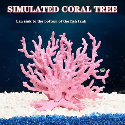 Besimple Artificial Aquarium Coral Ornament Plastic Fish Tank Plants Decoration - Image 3