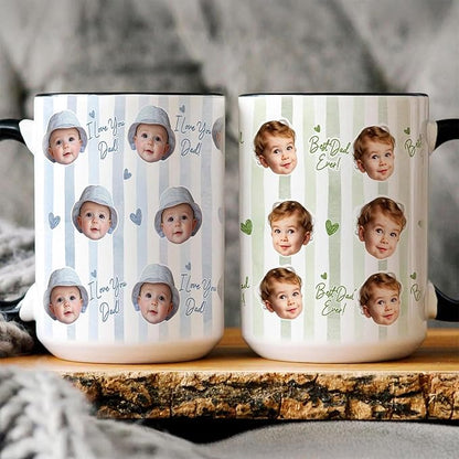 Personalized Dad Mug- Custom Baby Face Mug by Hanatoca