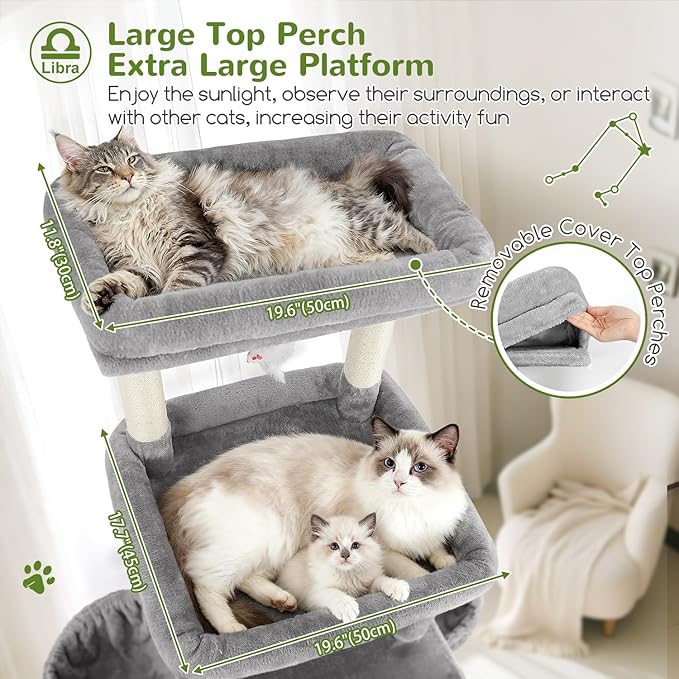 Globlazer Heavy Duty Cat Tree 78 inch Sturdy Cat Tower - Image 2