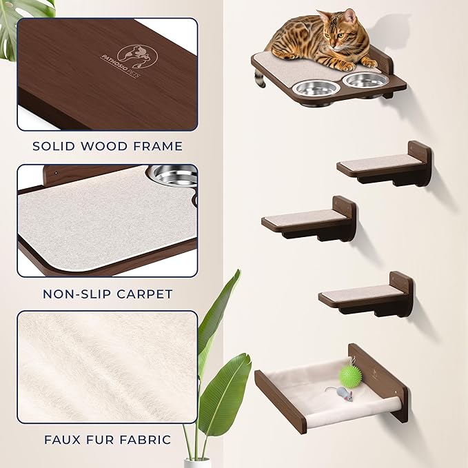 Space-Saving Cat Wall Shelves – Interactive Cat Wall Climber - Image 5