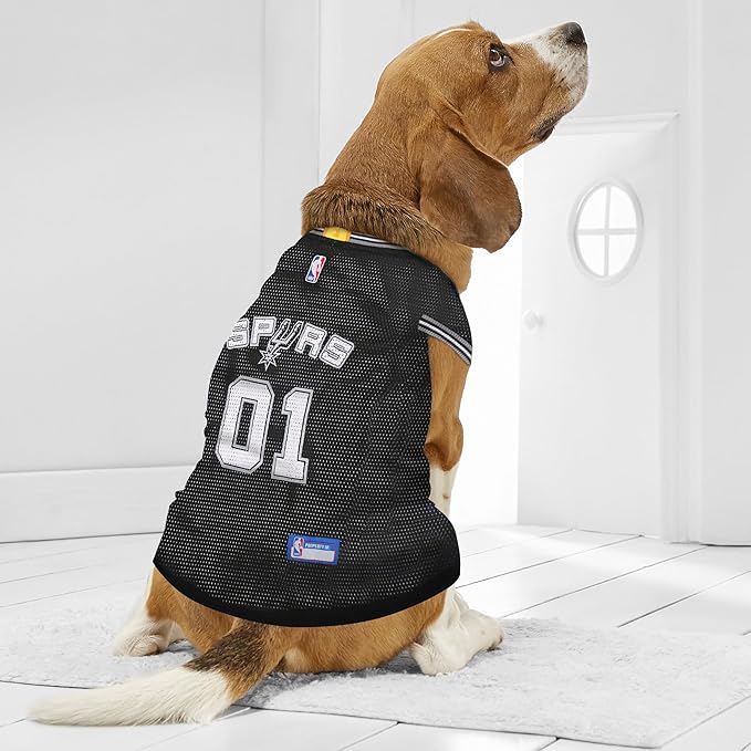 Pets First NBA SAN ANTONIO SPURS DOG Jersey, Large - Image 2