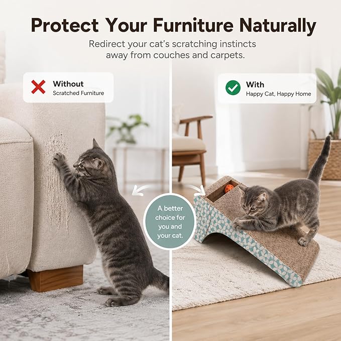 PrimePets Cat Scratcher Cardboard - Image 2