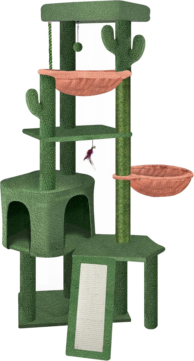 Wang Xin Four Layer Big Cat Tree by Unknown