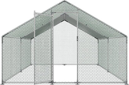 VEVOR Large Metal Chicken Coop, 9.8x13.1x6.5 ft Large Walk in Chicken Runs - Image 9