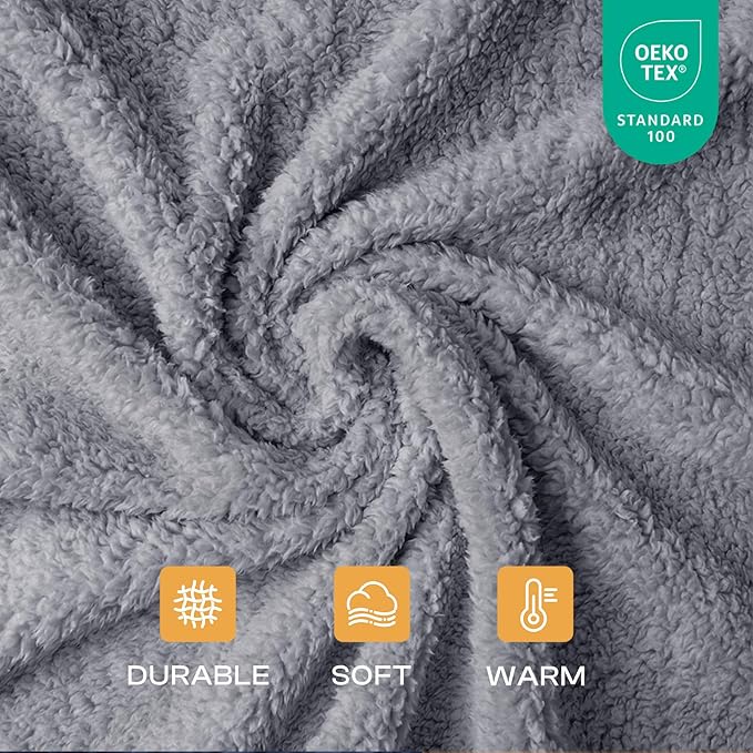 1 Pack 3 Calming Blankets Fluffy Premium Fleece Pet Blanket Soft Sherpa Throw - Image 2