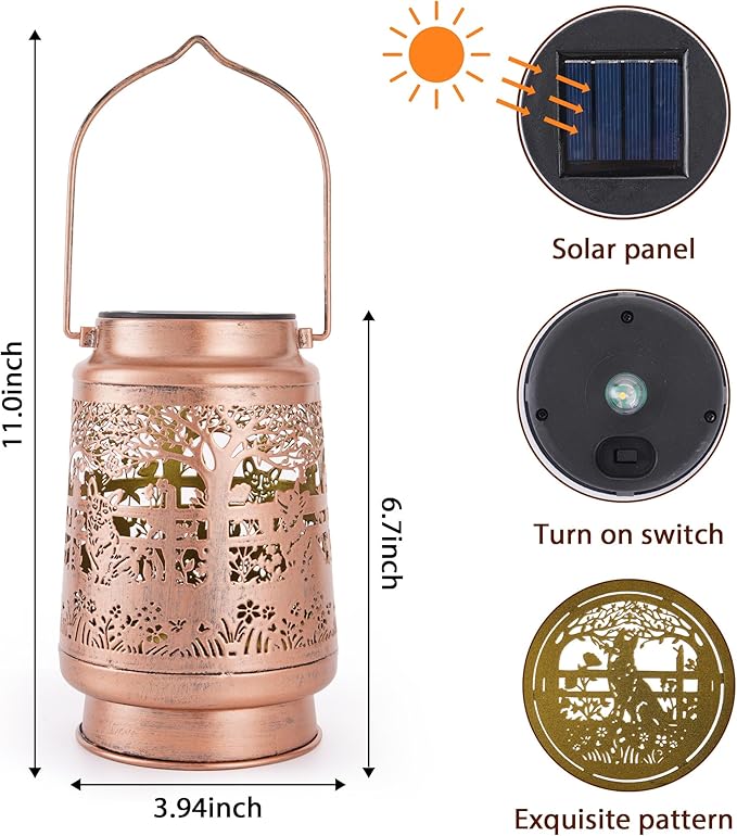 German Shepherd Solar Lanterns Outdoor Waterproof, German Shepherd Gifts - Image 2