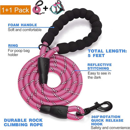tobeDRI No Pull Dog Harness Adjustable Reflective Oxford Easy Control Medium - Image 2