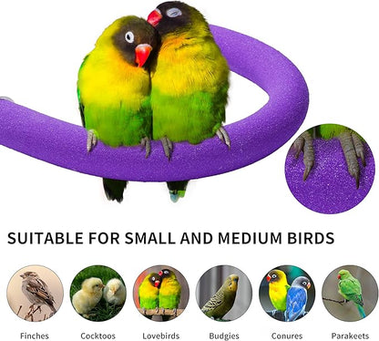FrgKbTm U Shape Parrot Perch Stand Toy Bird Platform Sand Paw Grinding Clean - Image 4