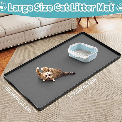 Cat Litter Mat, Silicone Cat Litter Box Mat - Image 2