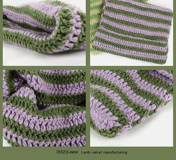 Crochet Hats for Women Cat Beanie Vintage Beanies Women Fox Hat Grunge - Image 6