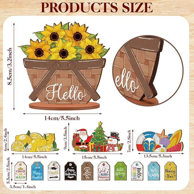 42 Pcs Small Interchangeable Flower Basket Memorial Day Decor Holiday Seasonal - Image 2