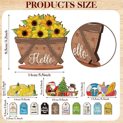 42 Pcs Small Interchangeable Flower Basket Memorial Day Decor Holiday Seasonal - Image 2