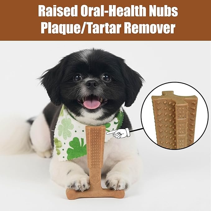 SPOT Bam-Bones Plus T-Bone, Bamboo Fiber & Nylon Dog Chew, Durable - Image 9