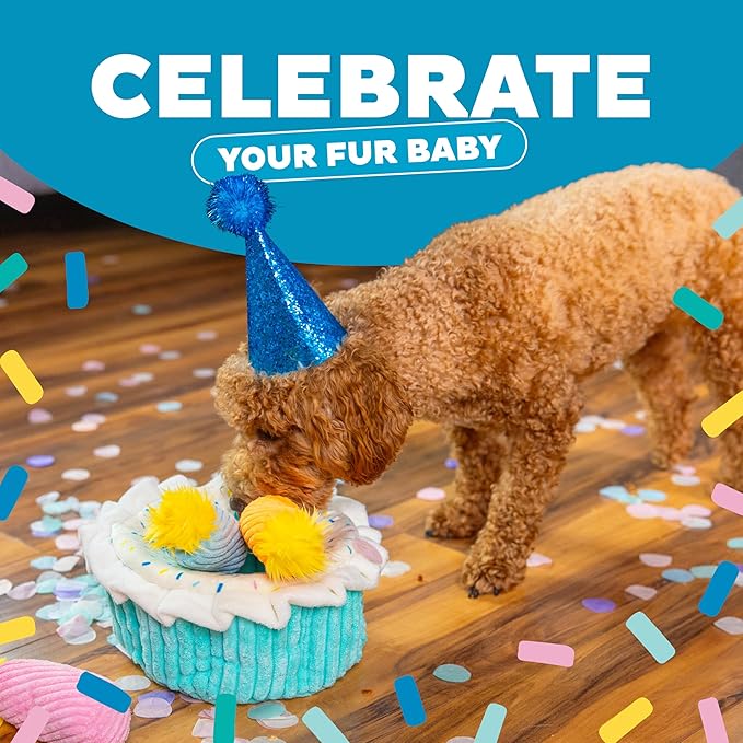 Outward Hound Hide-A-Birthday-Cake Dog Toy – Interactive 2‑in‑1 Plush Puzzle - Image 4