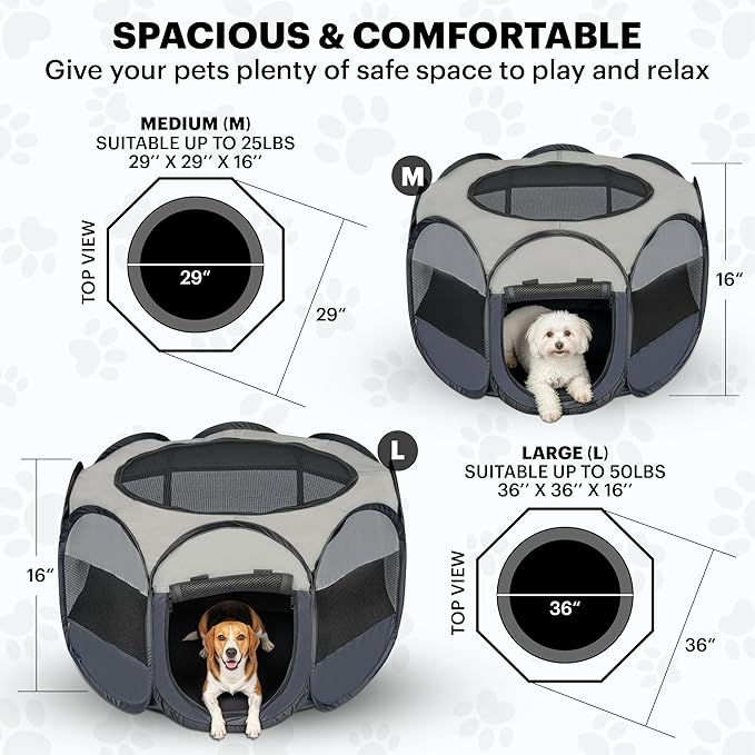 LAFYETTE. - USA Based, Dog Cat Playpen, Puppy Kitten Pet Playpen Indoor Outdoor - Image 6