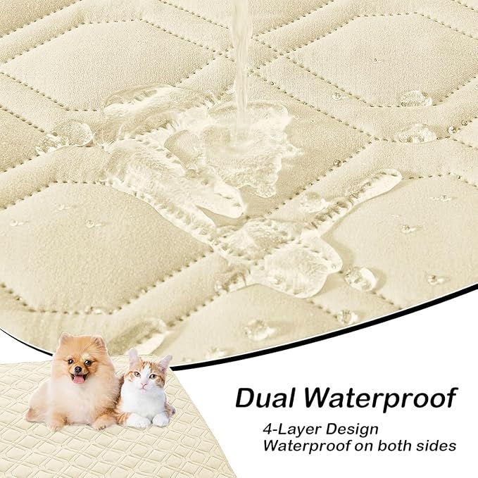 hyha Waterproof Dog Bed Blanket, Soft Pet Blankets, Waterproof Couch Cover - Image 2