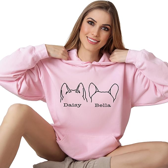 Custom Dog Mom Shirt Personalized Dog Ears Sweatshirt - Image 8