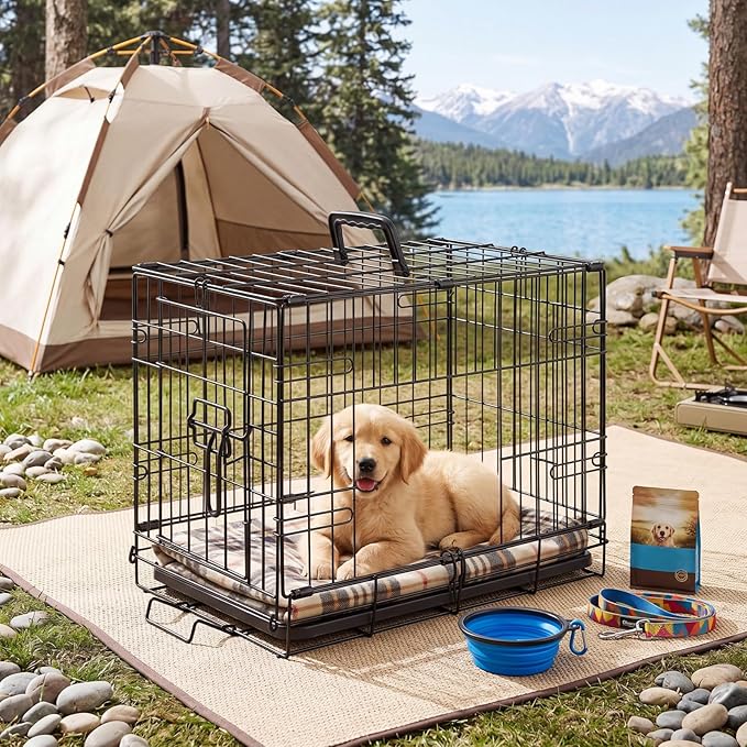 Sweetcrispy 30 Inch Single Door Dog Crate, Metal Pet Kennel - Image 6