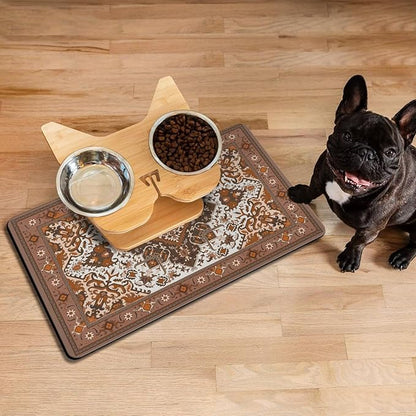 Pet Feeding Mat for Floors Waterproof Dog Mat for Food and Water Absorbent - Image 7