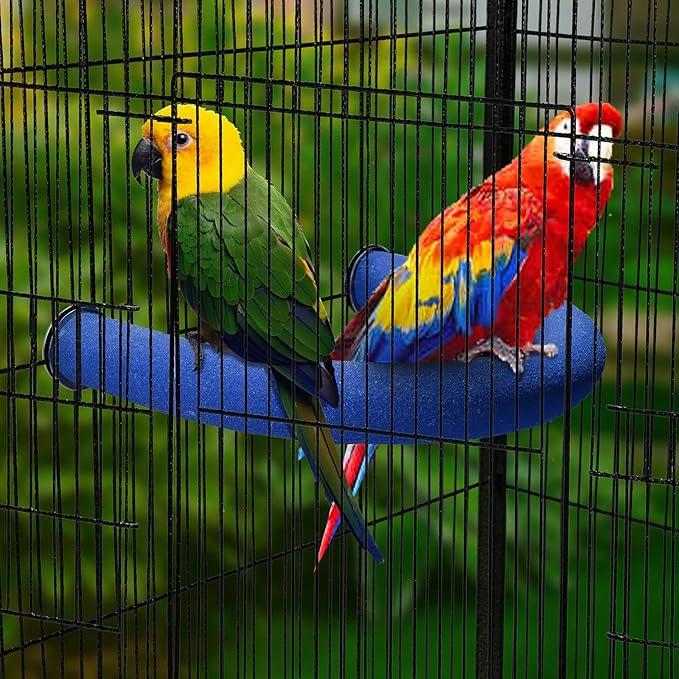 FrgKbTm U Shape Parrot Perch Stand Toy Bird Platform Sand Paw Grinding Clean - Image 3
