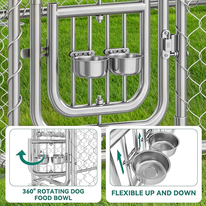 YITAHOME 10'x10' Outdoor Dog Kennel - Image 2