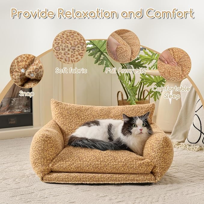 Hollypet Cat Bed Fluffy Plush Multifunctional Double-Layer Machine Washable - Image 6