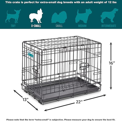 MidWest Homes for Pets 22-Inch iCrate for Extra-Small Breeds, Double Door - Image 9
