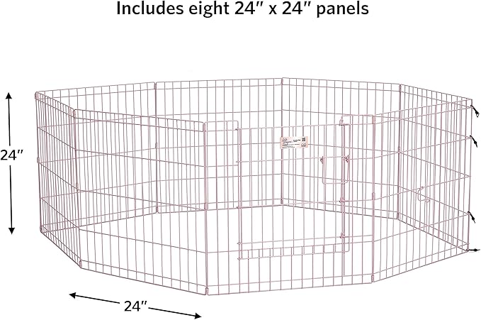 MidWest Homes for Pets 24-Inch Exercise Pen, for Indoor and Outdoor Use - Image 5