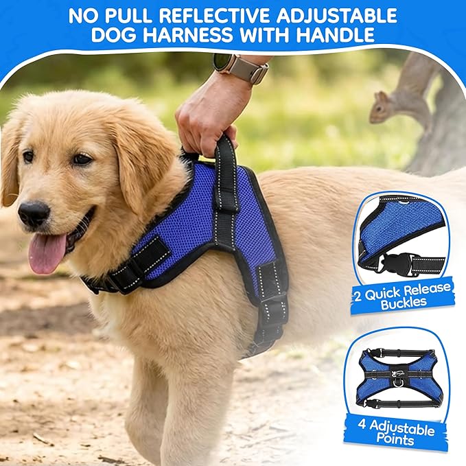 No Pull Reflective Adjustable Dog Harness - Image 2