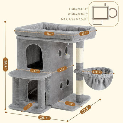 Heybly Cat Tree, 26.3-inch Cat Tower - Image 3