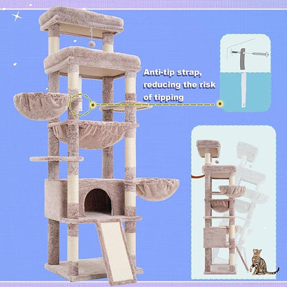 Hey-brother Cat Tree Tower, Scratching Posts - Image 9