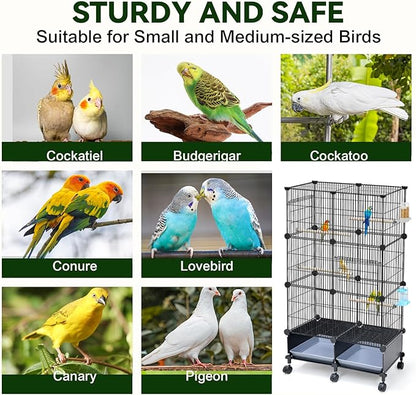 VISCOO Upgraded Encrypted 46-Inch Bird Cage, - Image 5